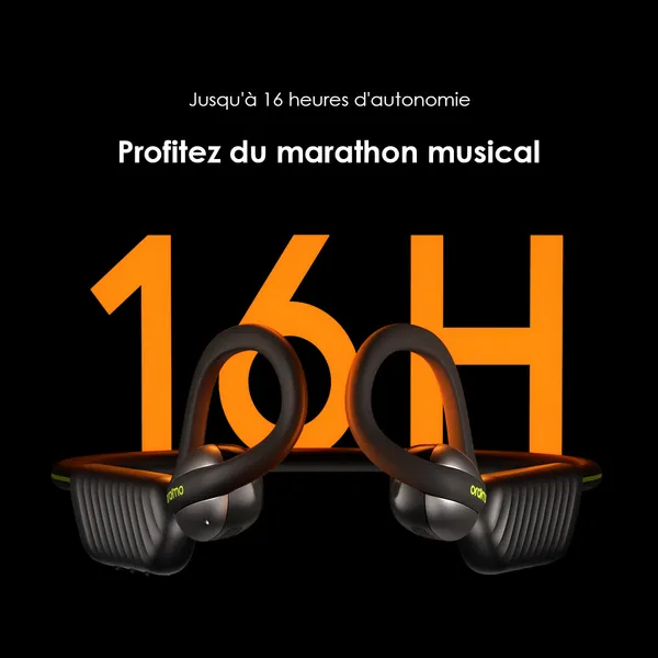 Oraimo OpenCirclet 2 – Écouteurs Open-Ear IPX5 avec Podomètre