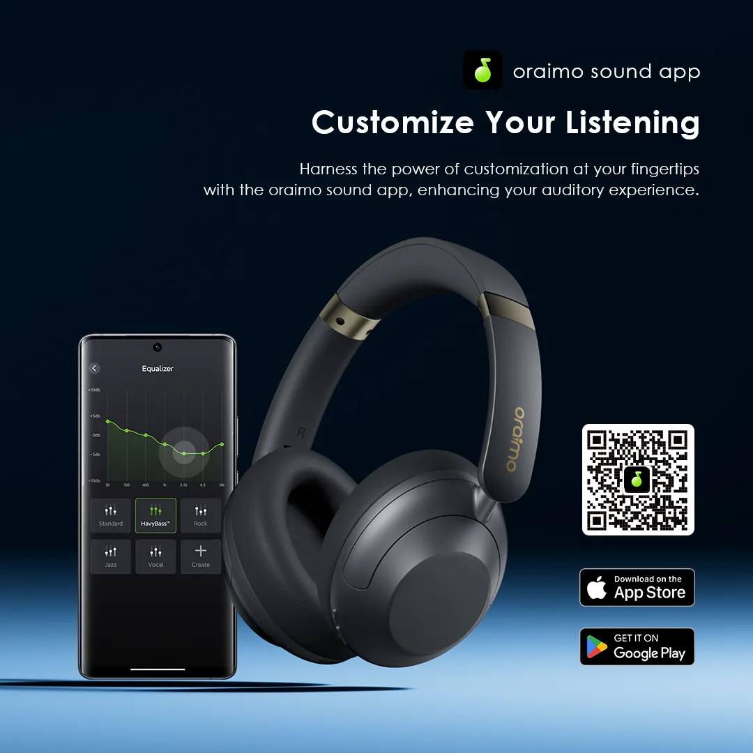oraimo BoomPop Pro — Casque Bluetooth ANC | Autonomie 82h | Livraison Gabon | Kadmarket Kadmarket