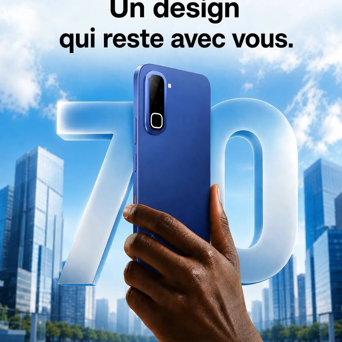 Infinix HOT 70 — Batterie 6000mAh | 8Go RAM 128Go | Livraison Gabon | Kadmarket Kadmarket