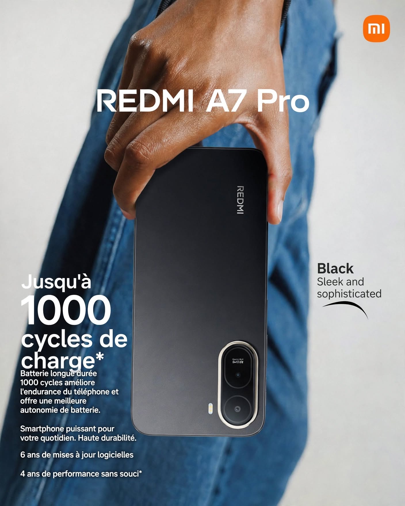REDMI A7 Pro — Écran 6.9'' 120Hz | 4+64GB | Double caméra IA 13MP | Batterie 6000mAh | HyperOS 3 | Livraison Gabon | KadmarketREDMI A7 Pro — Écran 6.9'' 120Hz | 4+64GB | Double caméra IA 13MP