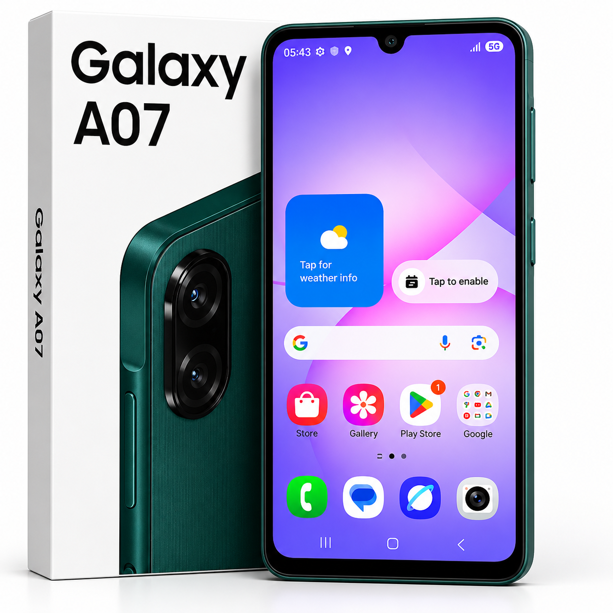 Samsung Galaxy A07 — Écran 6,7" 90Hz | 5000mAh | 50MP | 128+4Go | Livraison Gabon | Kadmarket